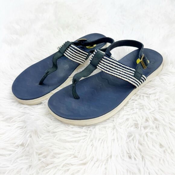 Sperry Adriatic Nautical Woven Leather Thong Sling Sandal - Picture 2 of 10